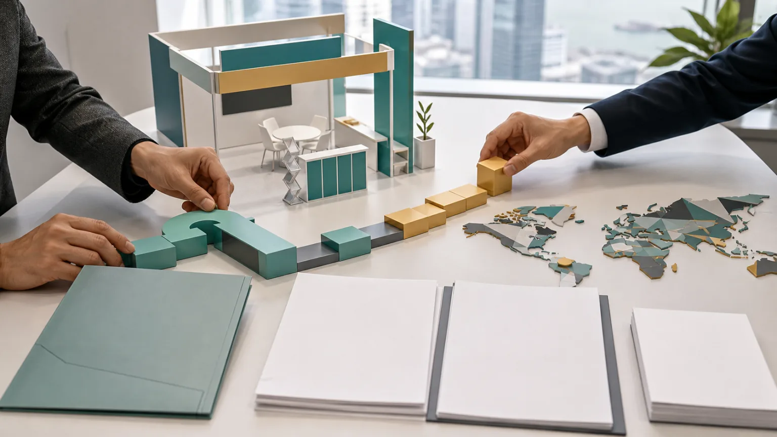 香港企業以無文字展覽模型、空白證據文件與市場路徑積木整理EMF申報及BUD轉軌。